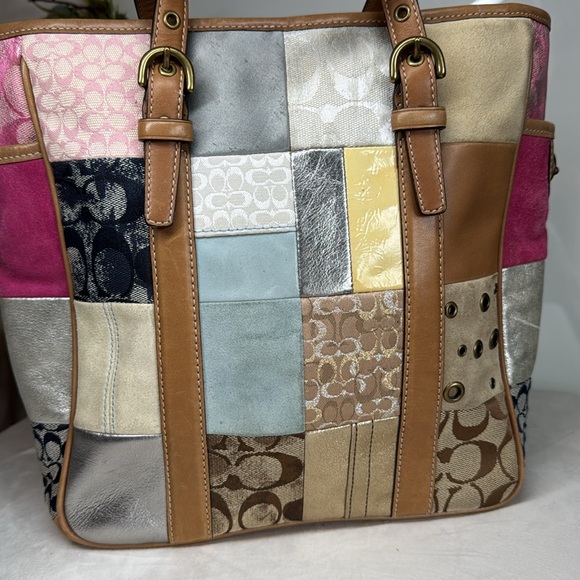 Vintage Coach Patchwork Tote - Picture 5 of 15